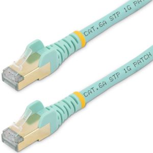 StarTech CAT6A 10 Gigabit Netwerkkabel - STP - CU - 1,5 meter - Aqua