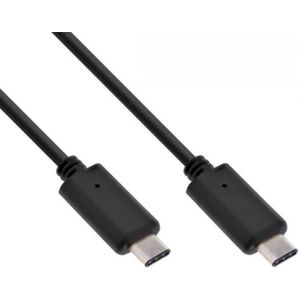 USB-C naar USB-C kabel - USB3.2 (tot 10 Gbit/s) - PD tot 20V/3A / zwart - 5 meter