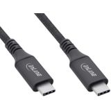 USB-C Kabel - USB 4 Gen 3x2 - 0,5 meter - Zwart