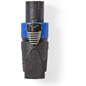 Connector Speaker 4-Pin ABS Zwart