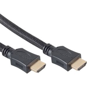 HDMI 2.0 Kabel - 4K 60Hz - Nylon Sleeve - 5 meter - Zwart