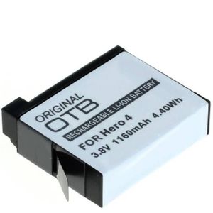 Accu voor GoPro Hero 4 - 3,8V - 1160mAh - Wit