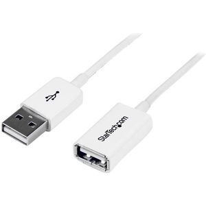 StarTech 3 m witte USB-verlengkabel - A-naar-A M/F