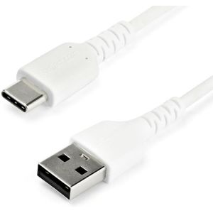 StarTech USB-A naar USB-C kabel - USB 2.0 - TB3 compatible - 2 meter - Wit