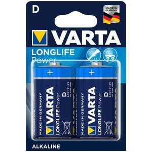 Varta Longlife Power D Batterijen - High Energy Alkaline - 2 Stuks