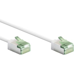 FTP CAT8.1 Slimline 40 Gigabit Netwerkkabel - CU - Ultraflex - 0,15 meter - Wit