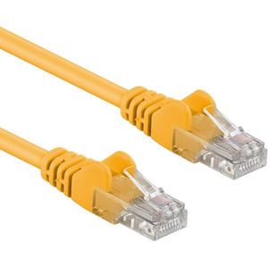 UTP CAT6A 10 Gigabit Netwerkkabel - CU - 1 meter - Geel