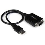 StarTech Korte USB naar RS232 Seriële DB9 Adapterkabel met COM-behoud