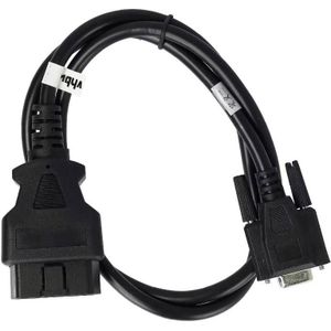 OBD2 Adapterkabel - Zwart - Voor VAG zonder CAN-BUS - 0,9 meter - RS232 9 naar 16-pins