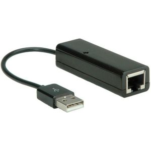 USB-A naar RJ45 Ethernet Adapter - 0,15 meter - Zwart