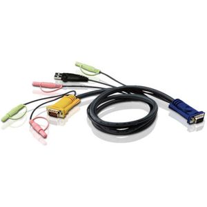 ATEN 2L-5305U KVM Kabel VGA, USB en Audio, 5m