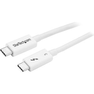 StarTech 0,5 meter Thunderbolt 3 USB-C kabel - 40 Gbps - wit
