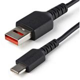 StarTech USB-A naar USB-C Data Blocker kabel - USB 2.0 - 1 meter - Zwart