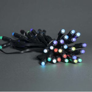 Slimme Wifi LED Lichtsnoer - RGB - 10,8 meter - 48 LED's - IP65 - Zwart