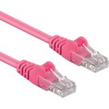 UTP CAT6A 10 Gigabit Netwerkkabel - CU - 10 meter - Roze