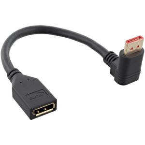 DisplayPort 1.4 Adapter Haaks naar Onder 0,15 meter Zwart