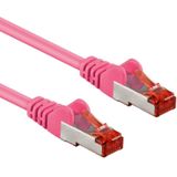 S/FTP CAT6 Gigabit Netwerkkabel - CU - 20 meter - Roze