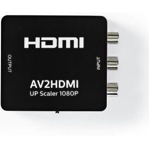 Composiet naar HDMI Omvormer - RGB naar HDMI - Full HD 60Hz - Zwart