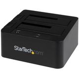StarTech 2,5 en 3,5 inch 2-voudige SSD en Harde-schijf Docking - USB 3.0 - Sata III 6 Gbit/s - Zwart