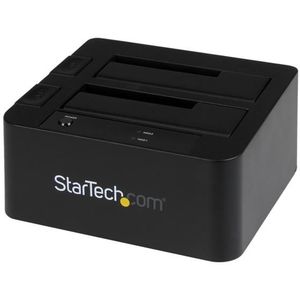 StarTech 2,5 en 3,5 inch 2-voudige SSD en Harde-schijf Docking - USB 3.0 - Sata III 6 Gbit/s - Zwart