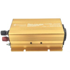 24V naar 230V Zuivere Sinus Spanningsomvormer - 300W - Goud