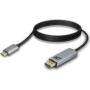 ACT USB C naar DisplayPort kabel 4k 60Hz 1,8m
