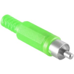 Soldeerbare Mono Tulp Connector (m) - Groen