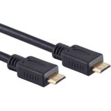 Mini HDMI 1.4 Kabel - 4K 30Hz - Verguld - 1,5 meter - Zwart