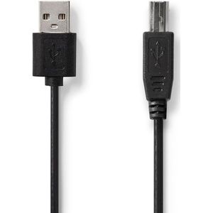 USB 2.0 Kabel USB A Male - USB-B Male 2.00 m Zwart