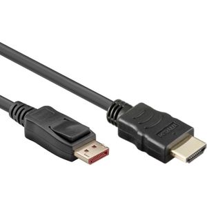 DisplayPort v1.4 naar HDMI Kabel - 4K 60Hz - 3 meter - Zwart