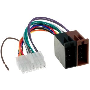ISO kabel voor Kenwood autoradio - 14-pins - Diverse KRC - 0,15 meter