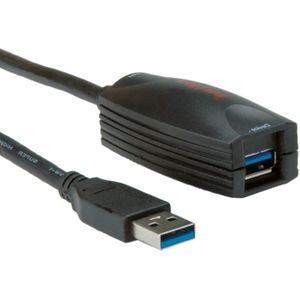 USB A 3.2 Gen 1 Actieve Verlengkabel 5m Zwart