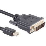 Mini DisplayPort naar DVI-D Kabel - 24+1 - Dual Link - Full HD 60Hz - 3 meter - Zwart