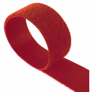 VELCRO® One Wrap® Klittenband - 13 mm breed - 25 meter - Rood