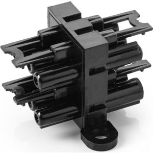 eGST Splitter - T-splitsing - 1x eGST (v) naar 3x eGST (m) - Zwart