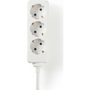 3-voudige Stekkerdoos - 2500W - 5 meter - Wit