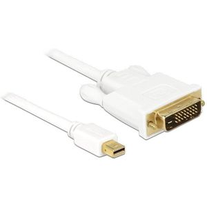 DeLOCK Mini DisplayPort naar DVI-D kabel wit 5 meter