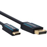 Clicktronic USB-C naar DisplayPort kabel - 4K 60Hz - 1 meter - Zwart