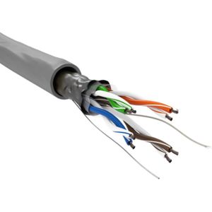 UTP CAT5e Gigabit Netwerkkabel - CCA - 26AWG - Soepel - 305 meter - Grijs