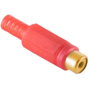 Soldeerbare Mono Tulp Connector (v) - Verguld - Rood