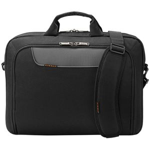 EVERKI Advance Laptop schoudertas - Tot 18,4 inch - Zwart