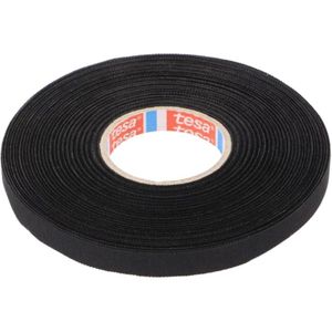 TESA Linnentape PET-wol - 9 mm breed - 300 um dik - Tot 150 graden - 25 meter - zwart