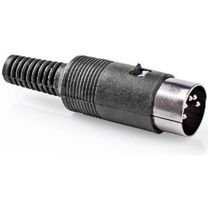 5-pin DIN Connector (m) - Zwart