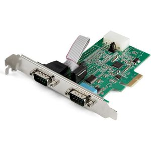 StarTech 2 poorts PCI Express RS232 seriële adapterkaart