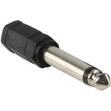 3,5mm (v) - 6,35mm Mono Jack (m) Adapter - Zwart