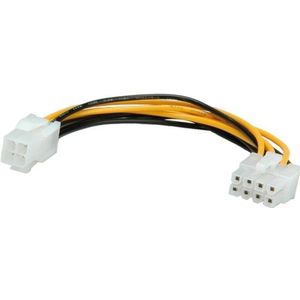 ROLINE Adapterkabel 8pins PCI-E naar 4pins connector 15cm