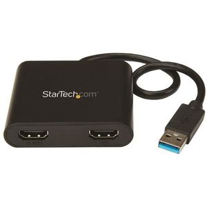 StarTech USB naar dual HDMI adapter - 4K