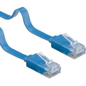 UTP CAT6 Gigabit Netwerkkabel - plat - CU - 5 meter - Blauw