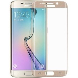Galaxy S6 Edge Full Body 3D Tempered Glass Screen Protector - Donkerblauw