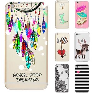 iPhone 6 / 6S Soft TPU Hoesje Met Diverse Prints - 1. Dromenvanger